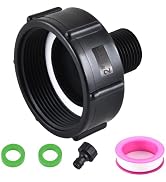 Ceaeso 275-330 Gallon IBC Tote Hose Adapter, IBC Tote Tank Food Grade Drain Adapter, 2
