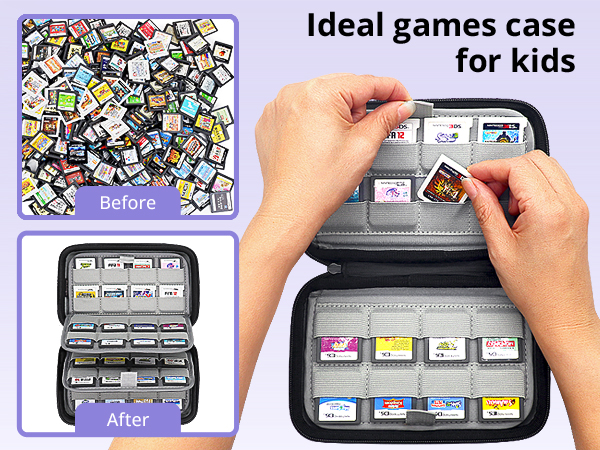 sisma game organizer for nintendo 3ds ds swtich 2 game cards