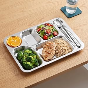 Rectangular Divided Dinner Tray