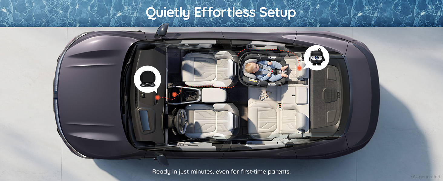 Baby Car Camera Monitor Rear-Facing