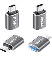 AVMAX USB Adapter 4 Pack,High-Speed Data Transfer,USB Type C Male to USB Female 3.0 OTG Adapter f...