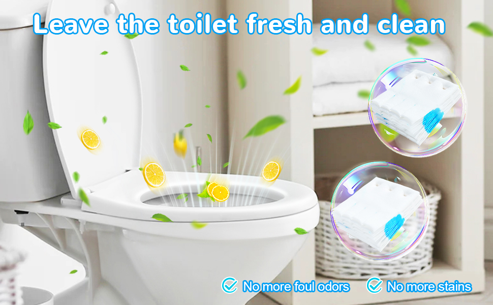 leave toilet fresh and clean