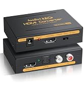 avedio Links 4K HDMI Audio Extractor Splitter, 1080P HDMI Audio Converter Adapter + Optical Tosli...