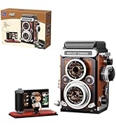 PANTASY Retro Camera Building Set, Classic Twin-Lens Reflex Camera Model with Interactive Feature...