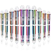 Mluchee 24Pack Multicolor Ballpoint Pens All In One 0.5mm 6-in-1, Fun Pens for Mother's Day Women...
