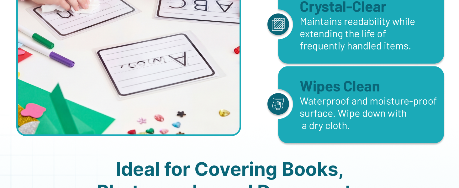 contact clear adhesive liner