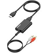 AUTOUTLET ARC to 3.5mm Audio Extractor, HDMI ARC Converter for TV to Headphones, Speakers, Amplif...