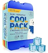 Healthy Packers Ice Packs for Lunch Boxes & Coolers - Original Cool Pack | Slim & Long-Lasting Re...