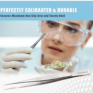 Premium Quality Stainless Steel Precision Serrated LAB Medical Tweezer First Aid Emergency Kit Tools