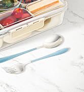 VIDONIO Divided Serving Tray with Lid & Handle - 9 Compartments Portable Snack Platter Organizer ...