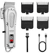 HIENA PRO Professional Hair Clipper for Men, Electric Barber Clipper & Trimmer, Cordless Recharge...