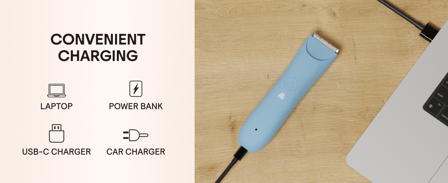 Text reads 'Image 7', 'CONVENIENT CHARGING', 'USB-C CHARGE', and 'BATTERY'. Product diagram showing USB charging capabilities on beige background.