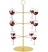 Sonhomay Cocktail Tree Stand, Champagne Glass Holder 3 Tier 12-Holder Drink Display Rack for Wine...