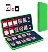 FYY Nintendo Switch Game Case Holder for Switch 2 Cartridge Case with 24 Game Card Slots & 48 Mic...