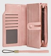 pink wristlet wallet