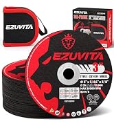 EZUVITA 30-Pack 3-inch Cut Off Wheels Ultra Thin Discs for Cutting Steel, INOX, Stone, PVC-Fits A...