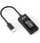 YOJOCK USB C Tester Power Meter 4-30V 0-6.5A Digital Multimeter, Type C Voltage and Current Teste...