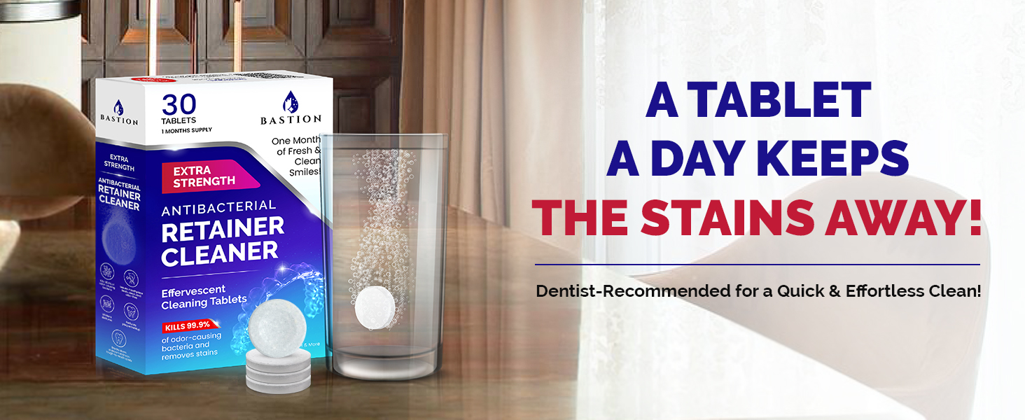 Bastion Retainer cleaner tablets
