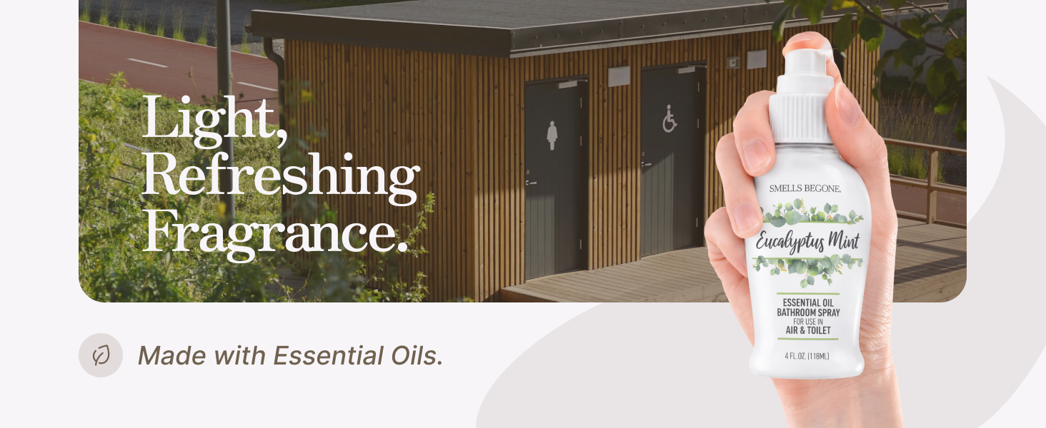 light, refreshing fragrance from essential oils
