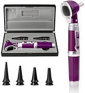 Scian Otoscope - Ear Scope with Light, Fiber Optic Otoscopes with Hard Plastic Case, Pocket Diagn...