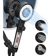 Luxsego Filtered Shower Head with Handheld Spray for Skin and Hair Care, High Pressure Shower Hea...