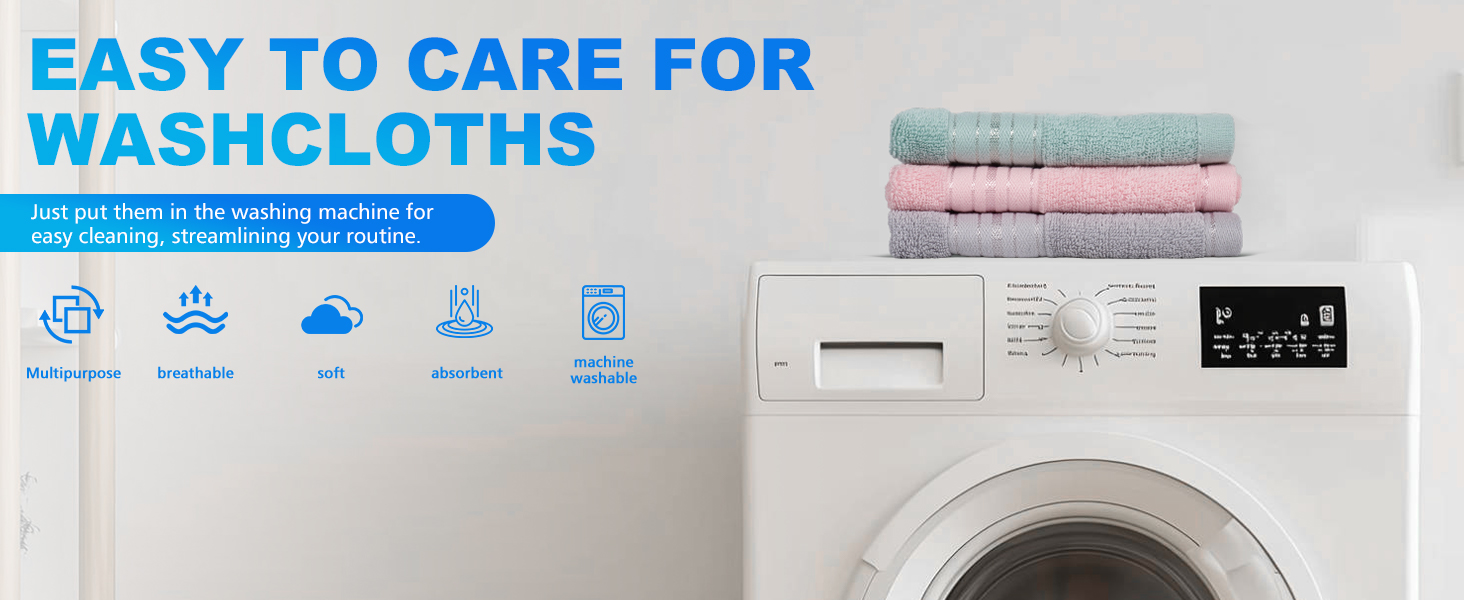 100% Cotton Wash Cloths