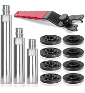 12PCS Angle Grinder Attachments Kit with Flange Nuts, Angle Grinder Extension Connecting Shaft Ro...