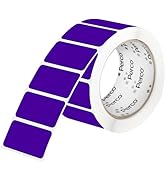 Perco Purple 1x2 Inch Labels with Easy Peel Perforation—500 Stickers Per Roll — Strong Adhesion, ...