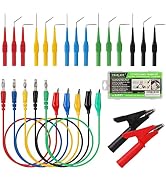 SWANLAKE 22-Piece Back Probe Kit, Multimeter Back Probe Pins with Test Leads and Alligator Clips,...