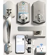 Veise VE017G-H Wi-Fi Smart Fingerprint Front Door Lock Set, Remote App Control, Keyless Entry Dea...