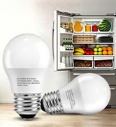 TJOY LED Refrigerator Light Bulb, 40 Watt Equivalent A15 Small Appliance Bulb, 5000K Daylight Whi...