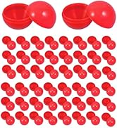 Wakauto 50pcs Raffle Bingo Balls, 4cm Plastic Hollow Lotto Balls Round Vending Machine Capsules D...