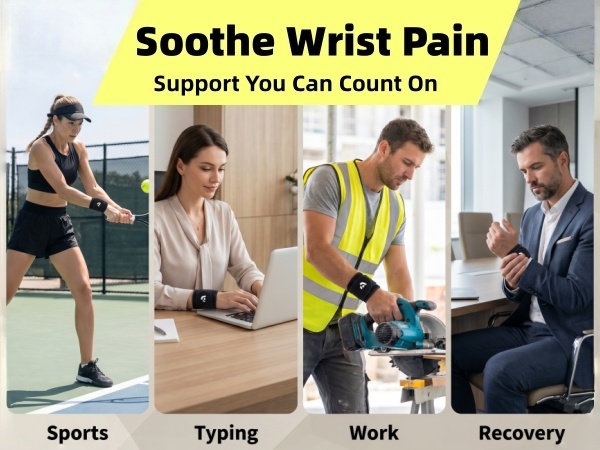 Breathable Adjustable Wrist Support Brace for Weightlifting, Ideal for Fitness, Typing, and Gaming