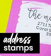 Custom Return Address Stamp – Self Inking Rubber Stamp – 3 Sizes and 8 Designs to Choose from