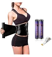 Hayunfiys 60 Meters Black Osmotic Plastic Body Slimming Wrap, Workout & Sweat Enhancer Stomach Wr...