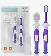 Cherish Baby Care Baby Toothbrush Set (3-24 Months) - BPA-Free Baby Finger Toothbrush, Training T...