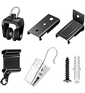 Ceiling Curtain Track Accosseries for 10 Ft Black Curtain Rail Track