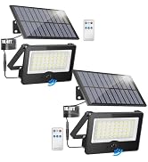 2Pack Solar Outdoor LED Wall Lights,20W Solar Motion Sensor Security Lights with 3 Lighting Modes...