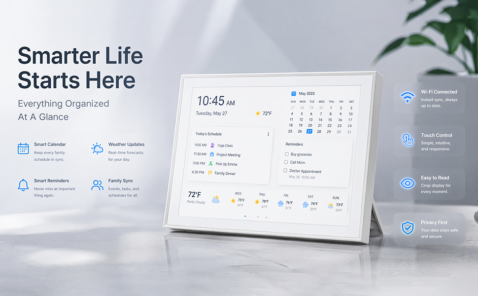 smart calendar digital photo frame