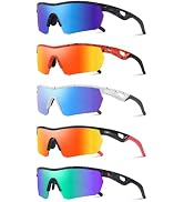 Vcarsian Polarized Kids Sunglasses Youth Baseball Softball Cycling Sports Sun Glasses for Boys Gi...