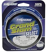 Hi-Seas Grand Slam Select 300-Yard 100-Percent Copolymer Line, Fluorescent Clear Blue
