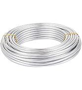 Pandahall 32.8 Feet Silver Aluminum Craft Wire 4 Gauge Metal Craft Wire for DIY Manual Arts Jewel...