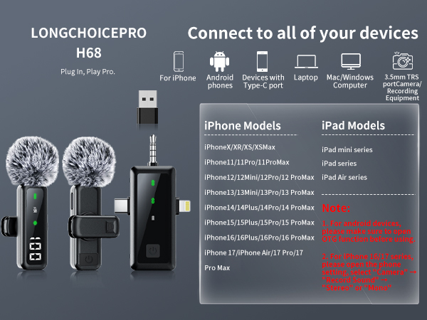 iphone microphone for video recording