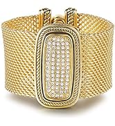 UNY Austrian Pave Crystals Designer Inspired Personality Bracelets Alloy Bangle Jewelry Antique J...