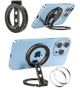 gliship Double Magnetic Phone Holder, Dual Magnetic Phone Holder for Gym, Portable Magnetic Phone...
