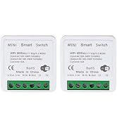 WiFi Smart Switch Light Switch, Compatible with Alexa/Google Home, APP Remote Control, Voice Cont...
