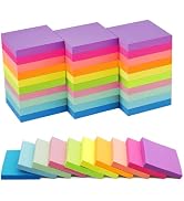 (40 Pads) Sticky Notes 1.5x2 in Post, 10 Bright Colors Mini Self Sticky Notes Pad Its, Self-Stick...