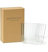 MOVELYST 60 Pieces Refill Strips for Clear Small Wire Toggle Hooks - No Tools Adhesive Replacemen...