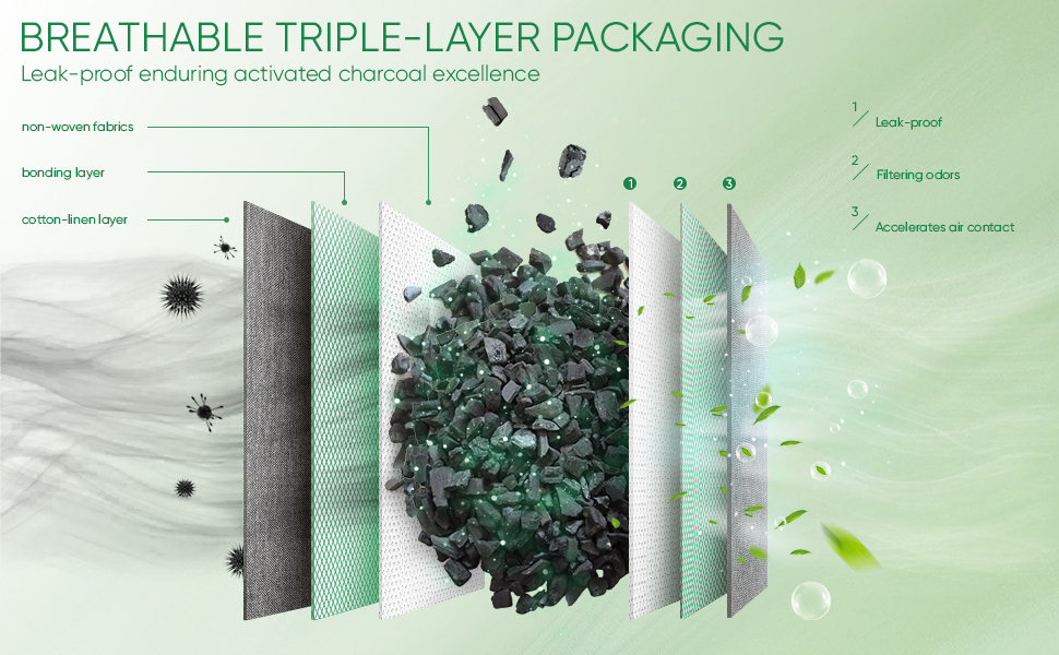 charcoal odor absorber