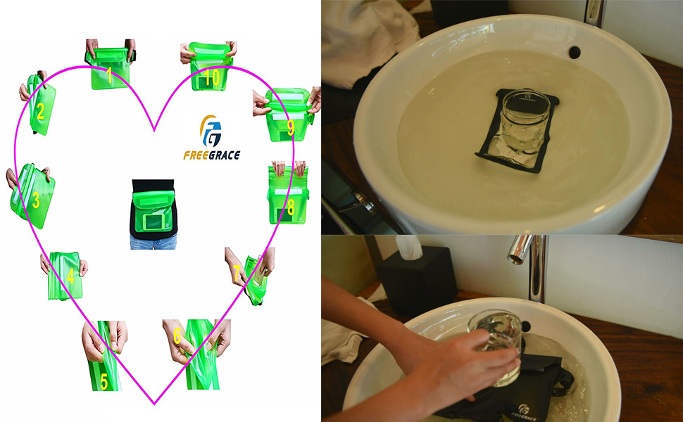 Test the waterproof pouch and case